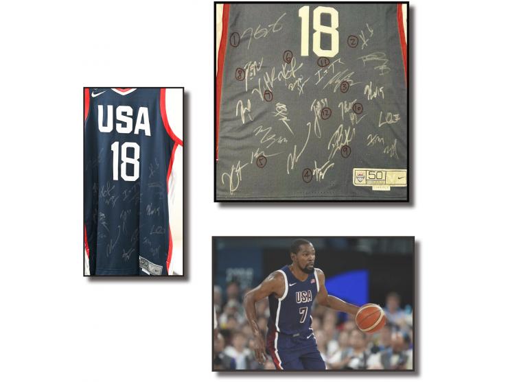 1. Kevin Durant (四屆奧運男籃金牌2012、2016、2020及2024、FIBA 2010男籃世界冠軍隊成員、兩屆 NBA 總冠軍暨總決賽MVP (2017 及2018)、2012及2019 NBA明星賽MVP)2. Kyrie I