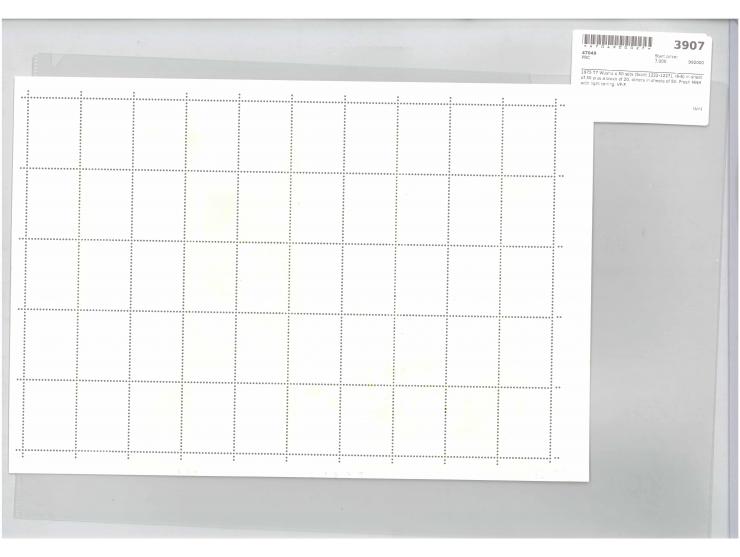 (6-6) in sheet of 30 plus a block of 20, others in sheets of 50. Fresh MNH with light toning. VF-F.
