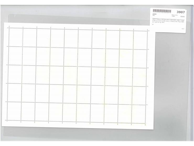 (6-6) in sheet of 30 plus a block of 20, others in sheets of 50. Fresh MNH with light toning. VF-F.