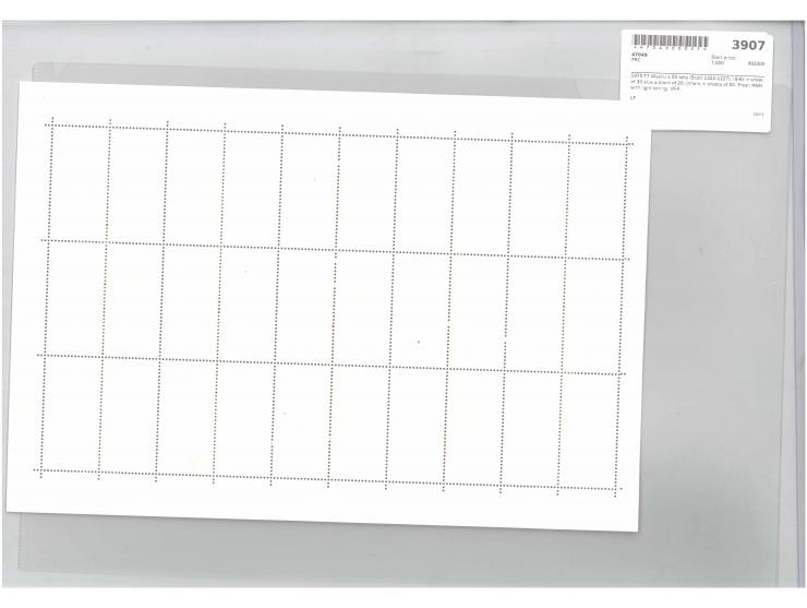 (6-6) in sheet of 30 plus a block of 20, others in sheets of 50. Fresh MNH with light toning. VF-F.