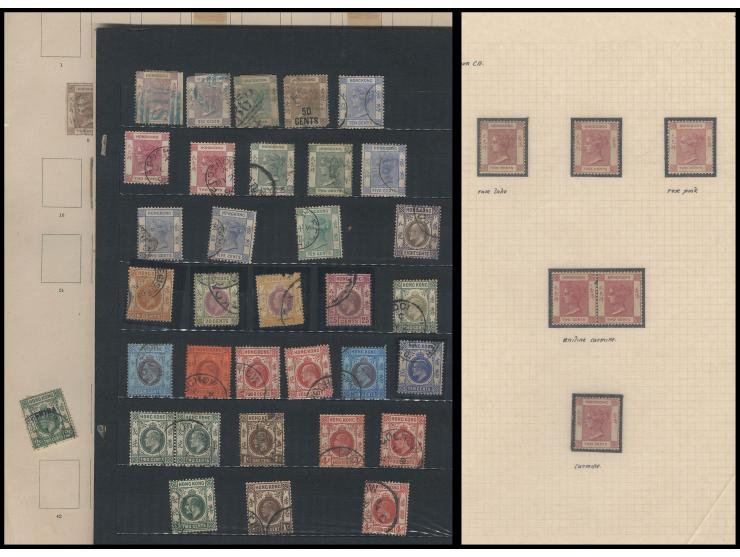 including QV, KEVII, KGV, KGV ovpt. CHINA, etc. Large quantity. Please view.