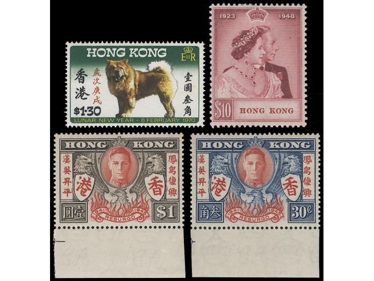 comprising 1935 KGV Silver Jubilee, 1945 Victory, 1969 Seacrafts sets, 1948 Silver Wedding  $10, 1953 QEII 1st issue short se