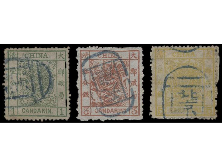 all used with Peking and Tientsin Customs seals. VF-F.