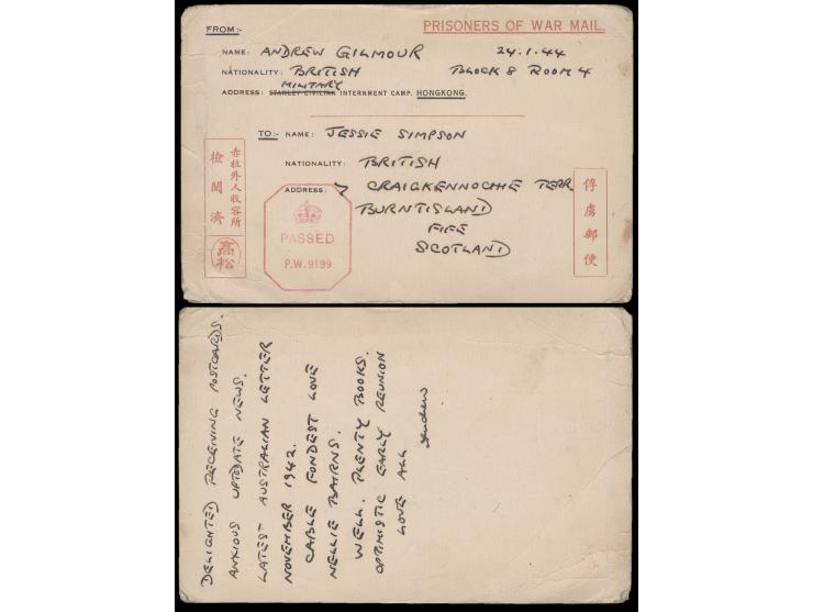 bearing PASSED censor marking and censor's name seal. VF-F.
