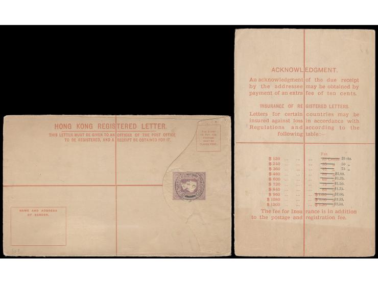 CTO by Chefoo 1906 (Jan 23) cds. Surcharged of FEE on reverse, showing trace of double surcharge (without ink) variety. Rare 