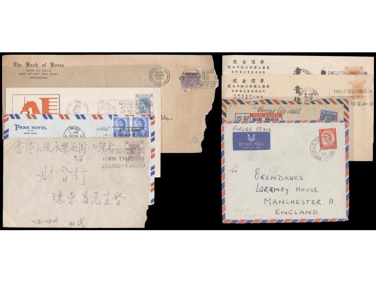 mostly bearing slogan postmarks and some Field PO cds. Please view.