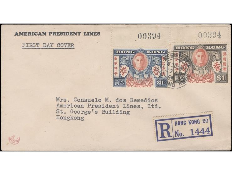 f.w. set of Victory Issue with same sheet number #00394. Rare.
