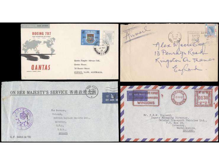 including a collection of covers with various branch Post Offices' cds, a few covers bearing slogan cancels and some FFCs. La