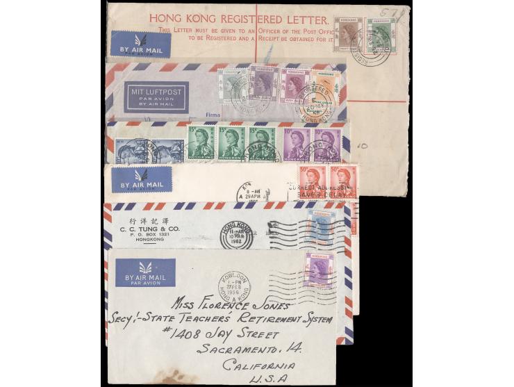 including a nice Registered Envelop bearing QEII $5 stamp. An interesting lot. Please view.
