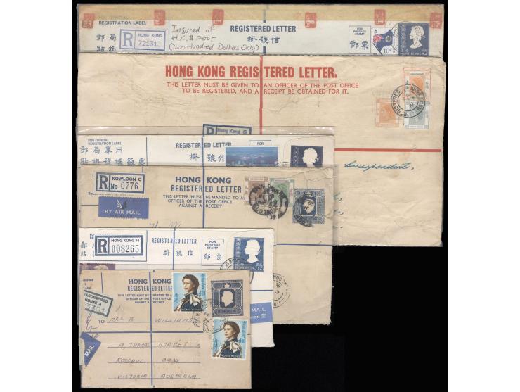 showing various size, all postally used. VF-F.