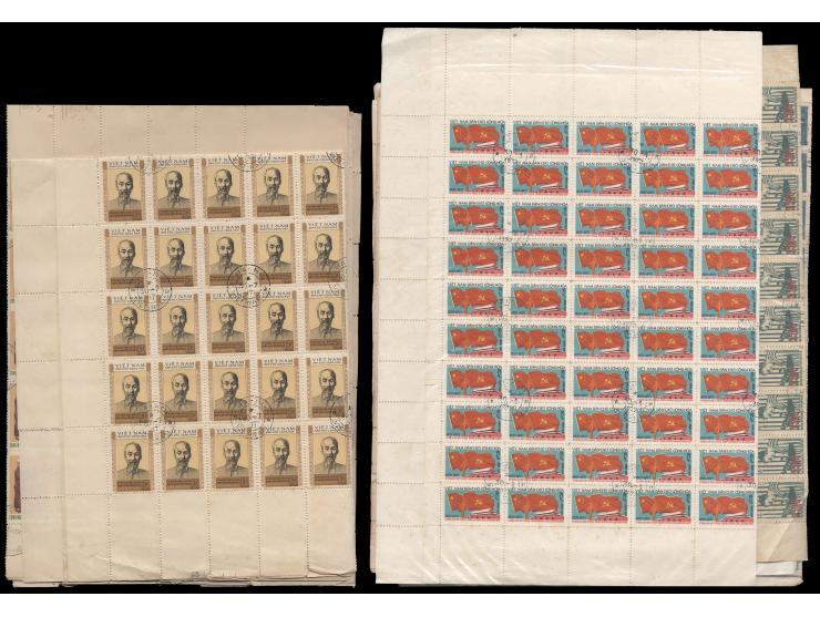 plus a few Laos and Cambodia stamps. Large quantity. Need careful viewing.