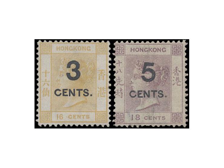 both MH, 5c no gum, while 3c with original gum, unusal. VF-F.
