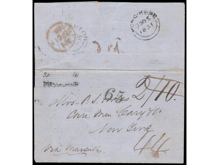 bearing on reverse Canton and Hong Kong daters. VF-F.
