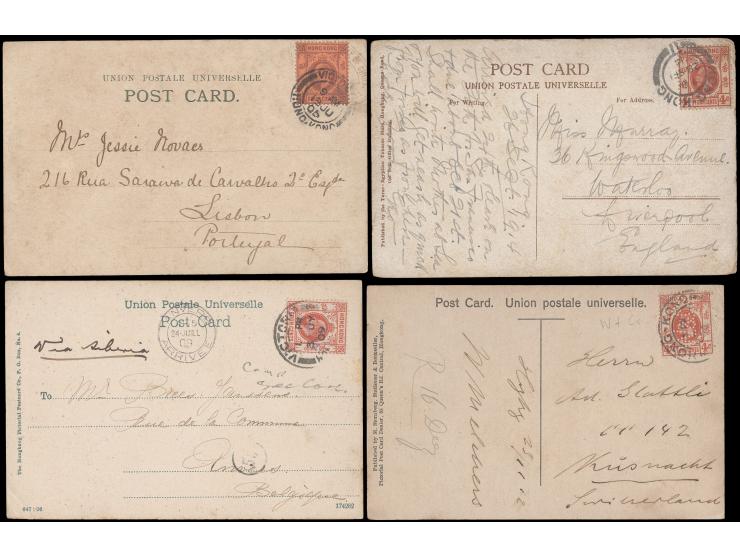 all used with KEVII &amp; KGV issues, all with firm chops or perfins. VF-F.