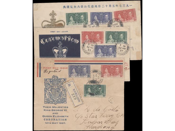 all addressed. One registered to India with various transit and arrival cds. on reverse. VF-F.
