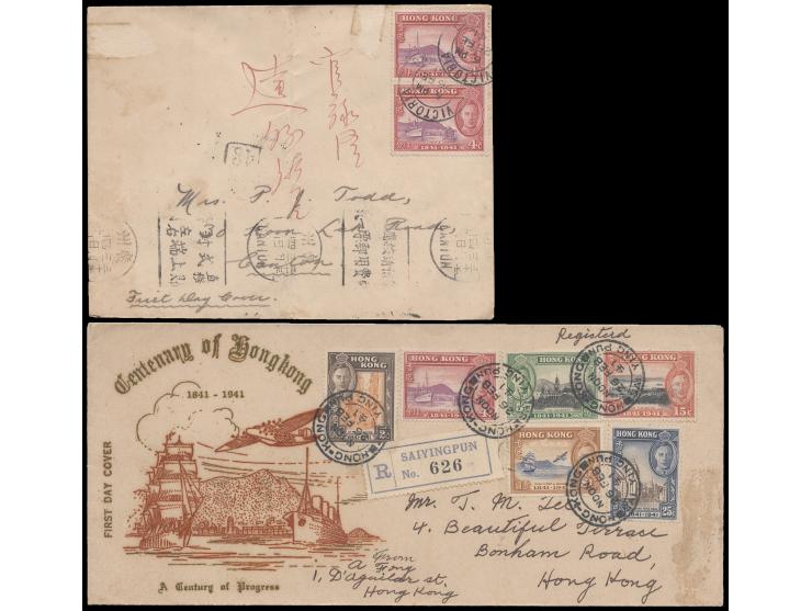 both addressed. One illustrative and bearing SAI YING PUN Branch PO cds. VF-F.
