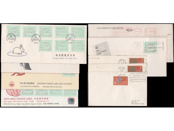 including many Rabbit ATM stamps FDCs and commercial covers bearing slogan postmarks. Please view.