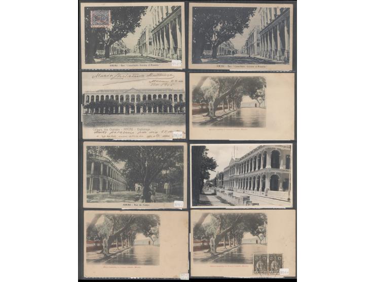 two postcards postally used and two bearing stamps, CTO. VF-F.
