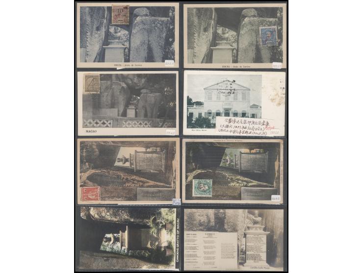 including two cards showing War Office and Camoes Museum near the park, some cards postally used. Very interesting. Please vi