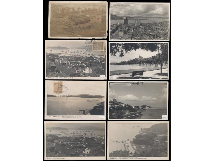 showing bird-eyes views and nice harbour views, including some very rare real photo cards. Some of them postally used. A nice