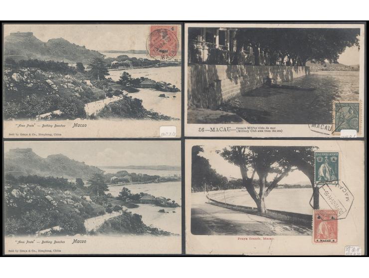 showing Harbour views, Black Sand Beach, Military Club, etc. Some postally used. Interesting. Please view.