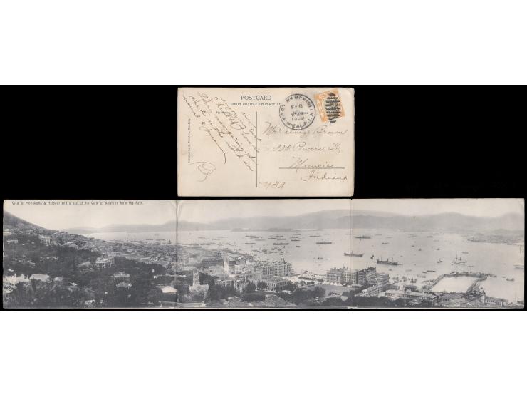 postally used with KEVII 5c canceled by U.S. duplex postmark. VF-F.
