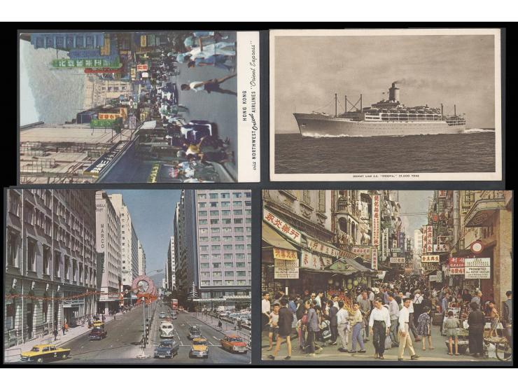 mostly showing Hong Kong views, some postally used. Please view.