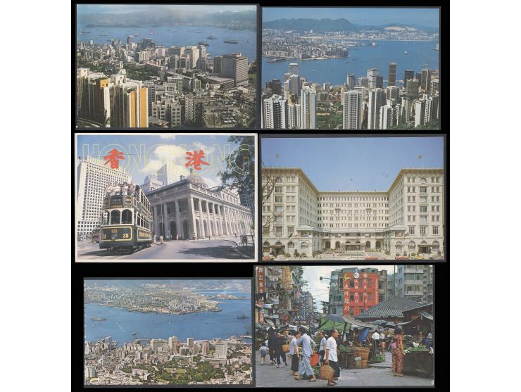 mostly showing Hong Kong views, some postally used. Please view.