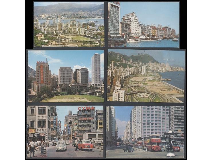 mostly showing Hong Kong views, some postally used. Please view.