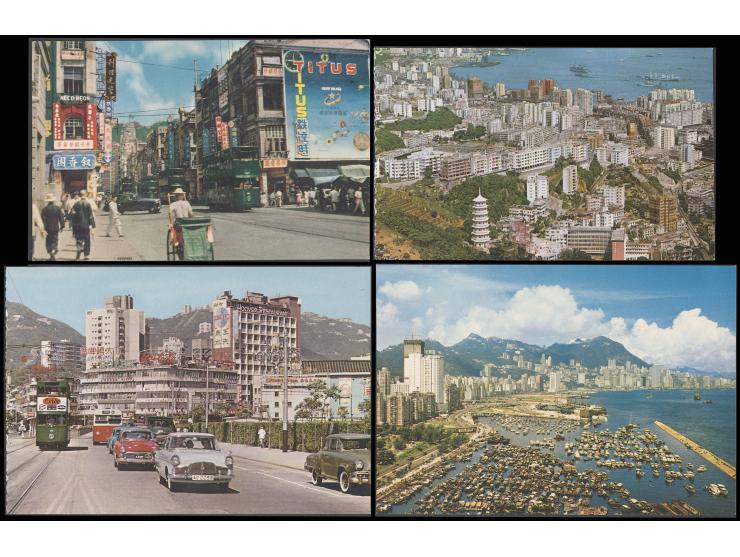 mostly showing Hong Kong views, some postally used. Please view.