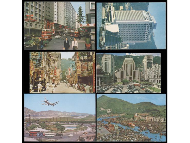 mostly showing Hong Kong views, some postally used. Please view.