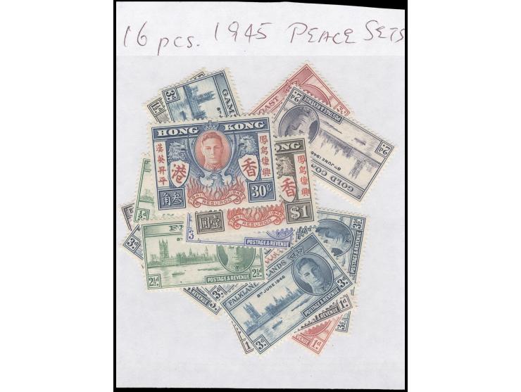including Hong Kong set, mostly fresh MNH. Please view.
