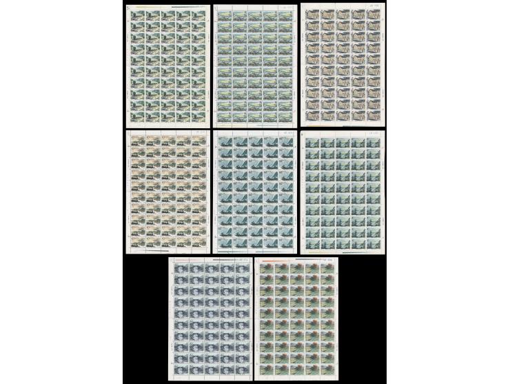 fresh MNH with lovely original gum. Very Fine. Extremely mint set in complete sheets. Please view.

