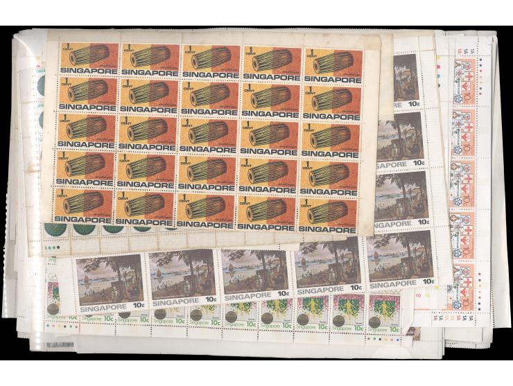 including Malaya, Malaysia, Br. North Borneo, Sarawak, Vietnam, Cambodia and Singapore issues. We noted Cambodia mint sheets 