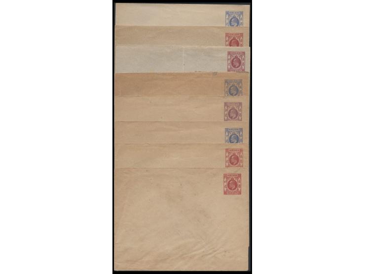 including QV x 2, KEVII x 24, KGV x 1. Showing many different types. All unused. VF-F. Good for starters.