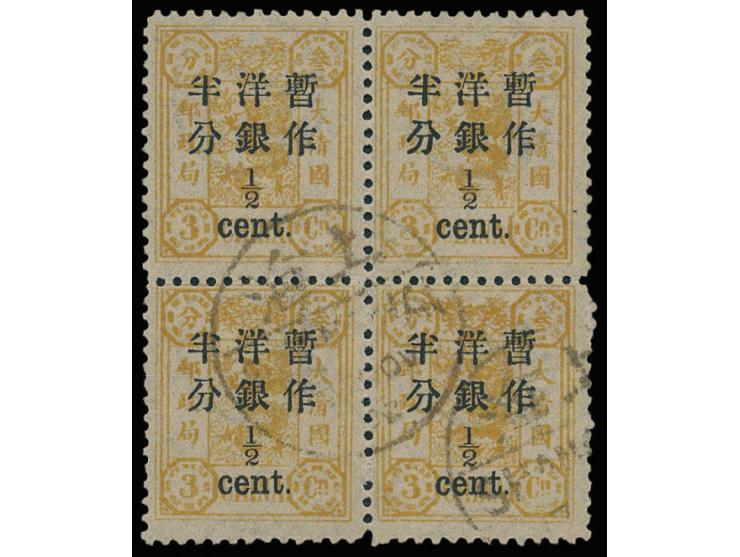 canceled by Shanghai bisected cds (CTO?). VF-F. Certificate attached.
