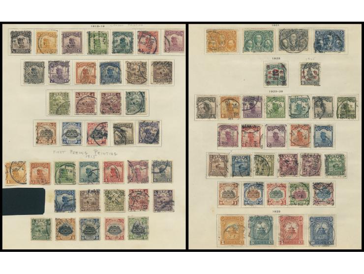 including Junk, SYS, Martyrs, National Currency, Golden Yuan and many nice and early commemorative sets. Mostly used. Large q