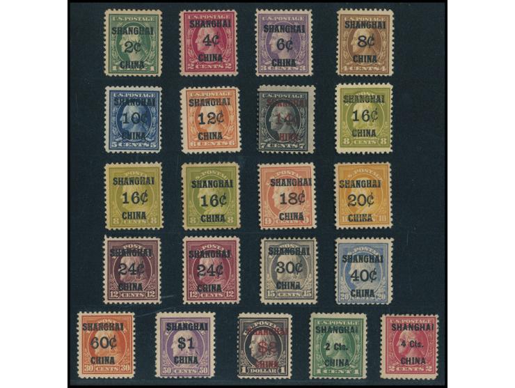 plus 16c &amp; 24 shades and 1922 2nd Surch. 2c &amp; 4c. Fresh MH, slightly toned. VF-F.
