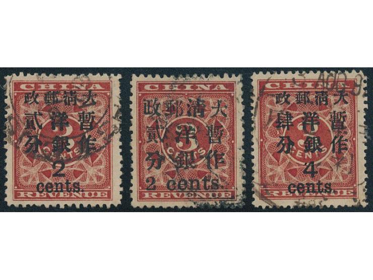 including Small Figure Surch. 2c &amp; Large Figure 2c and 4c. Very Fine.
