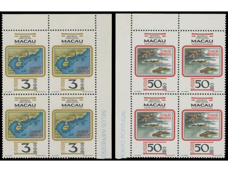 fresh MNH, minor lighy toning at margin of a block. Stamps Very Fine.
