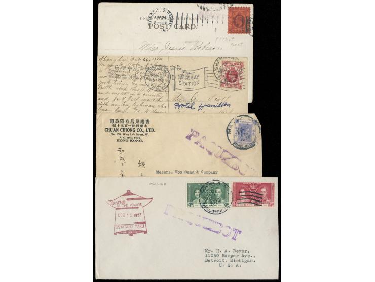 f.w. Hong Kong KEVII &amp; KGVI stamps. VF-F.
