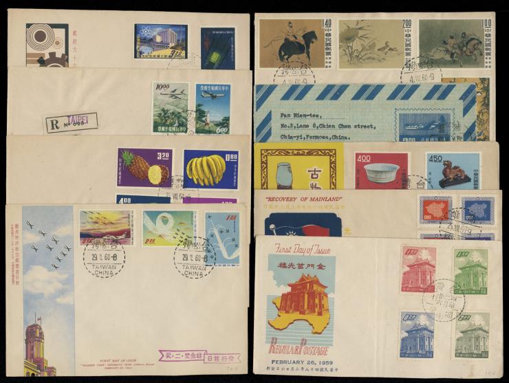 including many nice early FDCs. Large quantity. Please view.