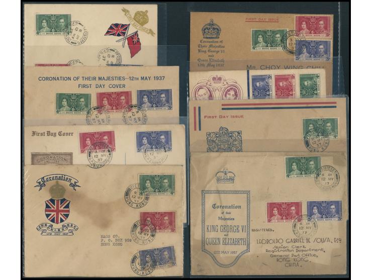 including 8 covers f.w. complete sets and all addressed. Plus 90+ f.w. Coronation 4c only, all addresseded. Please view.
