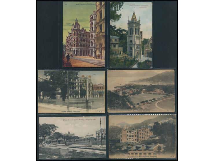 showing various views, including Peak Tramway,Queens &amp; Princess Buildings, Post Office, Clock Tower and many others. Larg