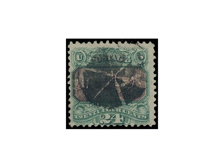with Samuel Ray 1973 and PF 1991 cert. 4-page Copy of The Chronicle dated 1974 describe this stamp. The only 1869 24c recorde