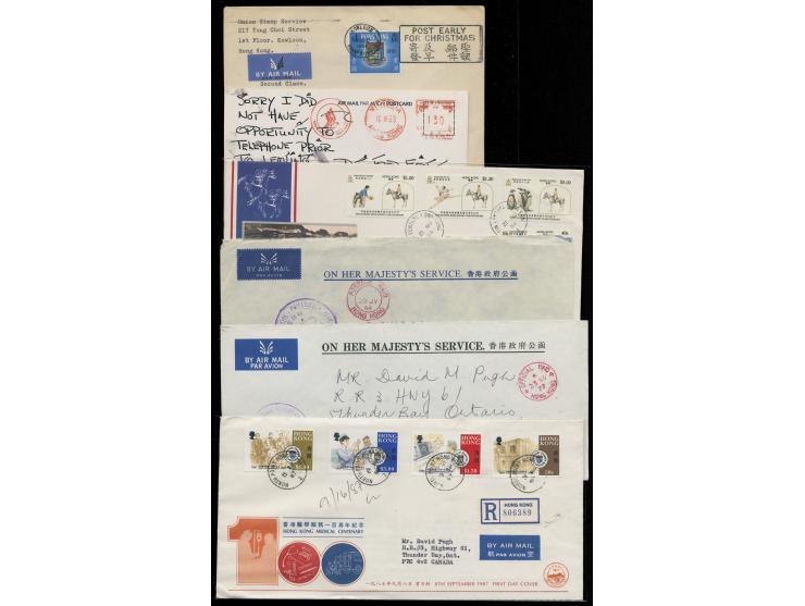 including some CPA FDCs, some MS FDCs and others. Plus a few stamp folders. Large quantity. Please view.