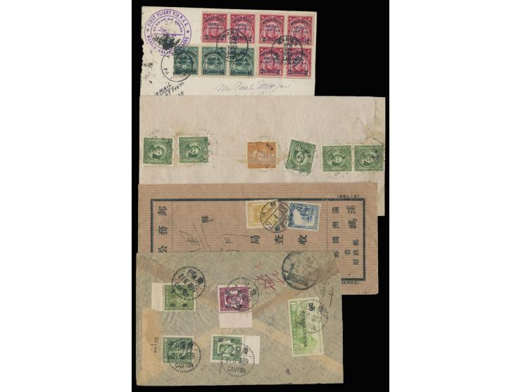 including Philippines to Tsingtau FFC, Szechuan to Yaan registered cover, Manchukuo cover and Japanese South China airmail co