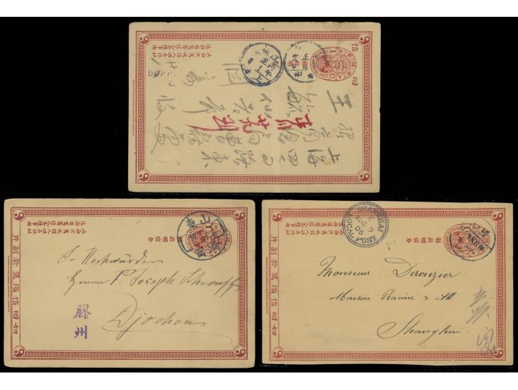 from Soochow, Hankow to Shanghai and Shantung Tsining to Kiaochow. VF-F.
