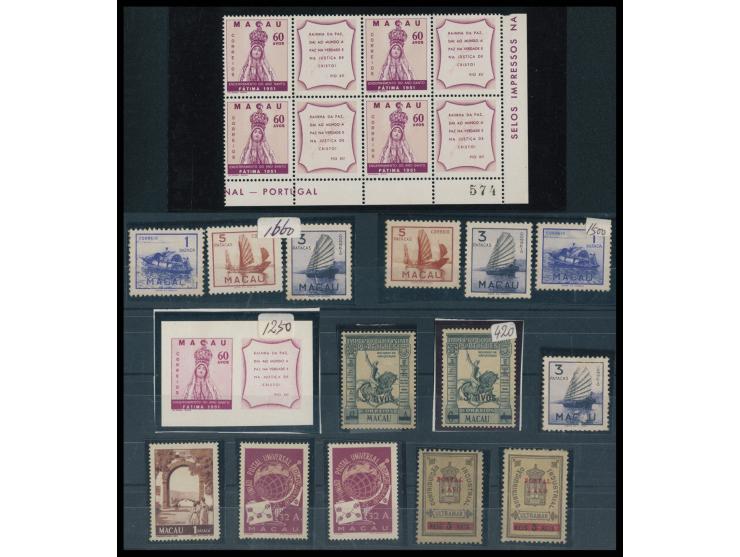 including 1911 Fiscal stamps surch. For "Postal/Avo", 1951 Imperio Colonical Portugues surch. x 2, Termination of Holy Year I
