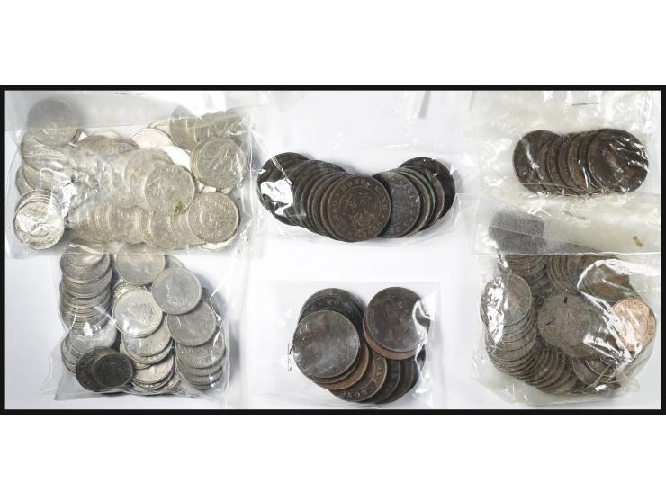 plus a few Canada 1930s-40s 5c coins. Large quantity. Please view.
